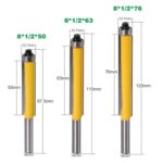 Cortador de recorte extendido de 8 mangos con rodamiento, cortador de línea de carpintería, especificación:, 3 PCS/Set - Imagen 2