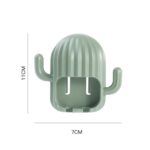 4 PCS Divertido Cactus Titular de cepillo de dientes Punch-Free Multifuncional Drenaje de baño Gancho de almacenamiento, entrega aleatorio de color - Imagen 3