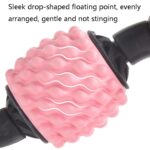Rodillo de masaje muscular con eje de espuma, rodillo de Yoga, suministros de ejercicios, 4-wheel Ring Fish Bones Type Space Gray - Imagen 6