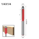 3 uds., fresadora de grabado para carpintería, máquina cortadora, cabezal cortador de aleación, 1/4x1/4mm - Imagen 2