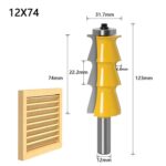 Cortador de línea de barandilla ciega, cortador de fresado de grabado para carpintería, 1/2 Inch Handle, 12mm Handle - Imagen 2