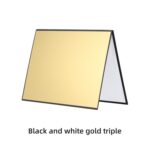 Tablero reflectante 3 en 1 Blanco + Negro + Plata A3 Tablero de difusor de luz plegable de cartón, 3-in-1 A3 Cardboard Gold - Imagen 2