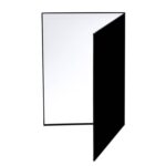 2 PCS Tablero reflectante 3 en 1 Blanco + Negro + Plata A4 Cartulina Difusor plegable Tablero Difusor
