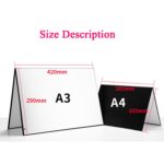 2 PCS Tablero reflectante 3 en 1 Blanco + Negro + Plata A4 Cartulina Difusor plegable Tablero Difusor - Imagen 2