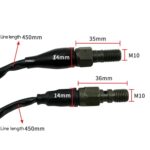 Línea de interruptor hidráulico de freno de disco, accesorios modificados para motocicleta, 2 uds., M10 x 1.25mm Plug - Imagen 3