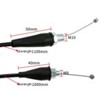 4 piezas de accesorios de modificación de vehículos todoterreno para motocicleta, línea de acelerador con mango, M8 - Imagen 3