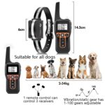 PaiPaitek PD529 Dispositivo de entrenamiento de perros con control remoto Dispositivo de control de voz Dispositivo antiladridos Dispositivo de entrenamiento de perros, PD529 (Black) - Imagen 3