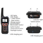 PaiPaitek PD529 Dispositivo de entrenamiento de perros con control remoto Dispositivo de control de voz Dispositivo antiladridos Dispositivo de entrenamiento de perros, PD529 (Black) - Imagen 4