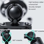 Autobús Camión Soporte para teléfono móvil Ventosa Soporte para teléfono móvil para automóvil, Folding Flat Back Clip - Imagen 6