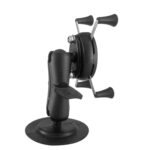 Soporte de mesa de instrumentos de coche adhesivo curvo Soporte de teléfono móvil de coche Abrazadera de plástico Estilo del brazo:, Small 4 Claw