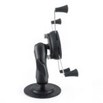 Soporte de mesa de instrumentos de coche adhesivo curvo Soporte de teléfono móvil de coche Abrazadera de plástico Estilo del brazo:, Large 4 Claw