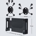 Soporte para reposacabezas de coche Soporte para teléfono móvil retrovisor para motocicleta Estilo:, 6 Claw Small Back Clip (engineering plastic) - Imagen 2