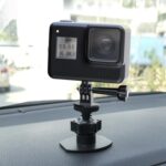 Mini cardán soporte para cámara escritorio soporte para teléfono móvil grabadora soporte para coche, 1/4 Screw Connector for GoPro - Imagen 4
