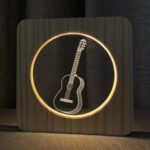 FS-A3272W Guitarra Instrumento musical Marco de madera maciza Luz nocturna, Guitar