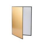 Tablero difusor de luz plegable de cartón A4 para fotografía, 2 uds., A4 Cardboard Gold