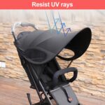 Cochecito Parasol Anti-Ultravioleta Cochecito Cobertizo, Black Waterproof, Blue No Waterproof, Purple No Waterproof, Star Empty - Imagen 5