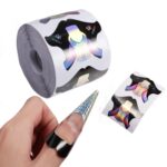 Soporte de papel para extensión de uñas con láser Symphony Soporte de papel para extensión de uñas con fototerapia en forma de pez, Thickened  300 PCS / Roll