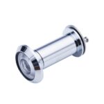 2 PCS Puerta de seguridad Ojo de gato HD Lente de vidrio 200 grados Gran angular Anti-Pequeño Ojo de puerta de hotel, 16mm Silver