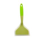 2 uds espátula antiadherente de silicona boca ancha bistec Pizza espátula herramienta de cocina, Green + Green, Pink + Green, Blue + Pink, Orange + Orange