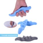Dispositivo de fascia de masaje de relajación muscular masajeador de pulgar de silicona, Thumb Gray - Imagen 5