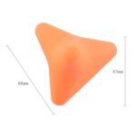 Dispositivo de fascia de masaje de relajación muscular masajeador de pulgar de silicona, Quadratic Orange - Imagen 3