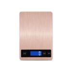 Báscula de cocina portátil USB A10-1, báscula de banco de peso de cuasi gramos para hornear alimentos en el hogar, 10kg / 1g(Rose Gold)