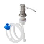 Dispensador de jabón para fregadero de acero inoxidable 304, extensión de cabezal de bomba, tubo de silicona, dispensador de jabón para limpieza y lavado de manos para baño, 9508N-02 Pump Head
