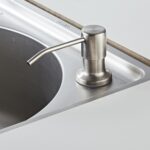 Dispensador de jabón para fregadero de acero inoxidable 304, extensión de cabezal de bomba, tubo de silicona, dispensador de jabón para limpieza y lavado de manos para baño, 9508N-02 Pump Head - Imagen 2