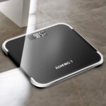 Báscula de peso de precisión para el hogar AOHANG7, Battery Version(Bright Black)