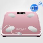 ISCRLE7 Báscula de peso inteligente Instrumento de medición de grasa corporal Bluetooth, Charging Model(Rose Gold)