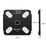 ISCRLE7 Báscula de peso inteligente Instrumento de medición de grasa corporal Bluetooth, Battery Model(Red) - Imagen 4