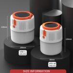 Bombilla LED solar Luz de emergencia para el hogar Lámpara móvil para mercado nocturno, Estilo:, V65 8W 24 LED 2 Battery + Power Output - Imagen 2