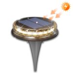 Lámpara LED enterrada subterránea A21, luz Solar para césped, luz para paisaje de jardín y patio al aire libre