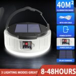 Luz de camping móvil de la luz del mercado nocturno de la luz de emergencia del hogar de 100W 37 LED, HB207, HB208 Solar Power, HB209 Solar Power With RC - Imagen 3
