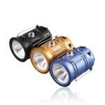 Luz LED para tienda de campaña, luz Solar recargable para acampar, linterna multifuncional estirable, compatible con salida USB, enchufe europeo, Solar + EU Plug - Imagen 2