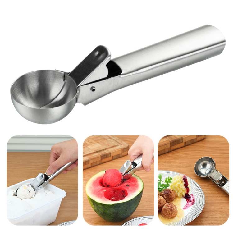 TBD05721013.jpg Cuchara para helado de acero inoxidable, cuchara para postre, cuchara para helado - Imagen 1