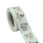 10 rollos de pegatinas florales de agradecimiento, pegatina decorativa para regalo de boda, K-01-25, K-02-25, K-03-25h - Imagen 2