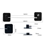 2 PCS Cerradura de seguridad para niños Cerradura protectora de gran altura, FQ3 Black Square, FQ3 White Square, FQ2 Black Square, FQ2 White Square - Imagen 3