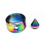 Anillo de autodefensa de acero inoxidable, herramienta de protección personal EDC para exteriores, 2 uds. - Imagen 2