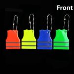 15 PCS Estilo de chaleco Colgante reflectante Advertencia nocturna Destacado Llavero reflectante Entrega de color aleatorio, Vest Style Keychain - Imagen 2