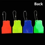 15 PCS Estilo de chaleco Colgante reflectante Advertencia nocturna Destacado Llavero reflectante Entrega de color aleatorio, Vest Style Keychain - Imagen 4