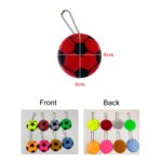 15 Uds. Llavero reflectante de PVC estilo fútbol mochila escolar para estudiantes colgante reflectante nocturno entrega de Color aleatorio, Football Style Keychain - Imagen 3