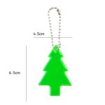 15 UNIDS Árbol de Navidad Estilo PVC Colgante Reflectante Seguridad de Tráfico Nocturno al Aire Libre Llavero Reflectante Color Aleatorio Entrega, Christmas Tree Style Keychain - Imagen 3