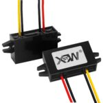 XWST Módulo de alimentación reductor para vehículo convertidor de CC de 12/24 V a 5 V, especificación:, 12V To 5V 2A Small Rubber Shell - Imagen 3