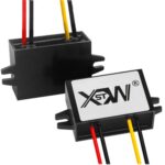 XWST Módulo de alimentación reductor para vehículo convertidor de CC de 12/24 V a 5 V, especificación:, 12/24V To 5V 10A Medium Rubber Shell - Imagen 3