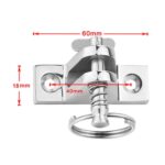 Anillo de clavija de asiento tipo montaña Accesorios de barco de acero inoxidable 316, 60 x 18mm - Imagen 3