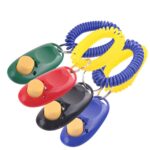 5 uds., adiestramiento de perros, Clicker, dispositivo de adiestramiento de gatos y perros para vocalización de mascotas, suministros de adiestramiento de mascotas, Random Color Delivery - Imagen 2