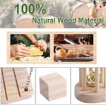 Hámster juguete mascota conejo conejillo de indias loro jugar moler juguetes de madera, 9 PCS / Set - Imagen 5