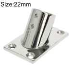 Espesar 316 Acero inoxidable Base de tubo cuadrado de 60 grados Hardware para embarcaciones marinas, 22mm