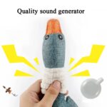 2 uds. De animales largos, ganso salvaje, juguete para perros resistente a mordeduras vocales, suministros para perros molares de felpa, Gray, Blue, Brown - Imagen 3